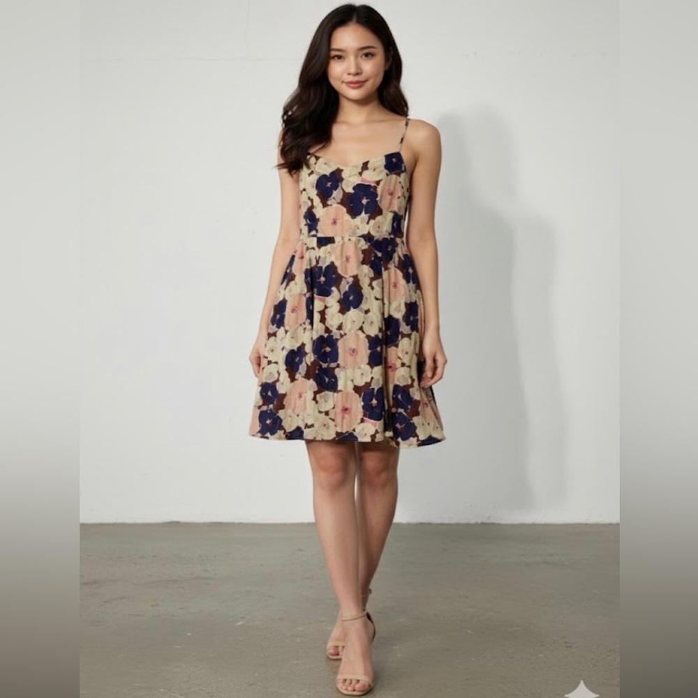Eloise Antrophologie dress mini floral size L
